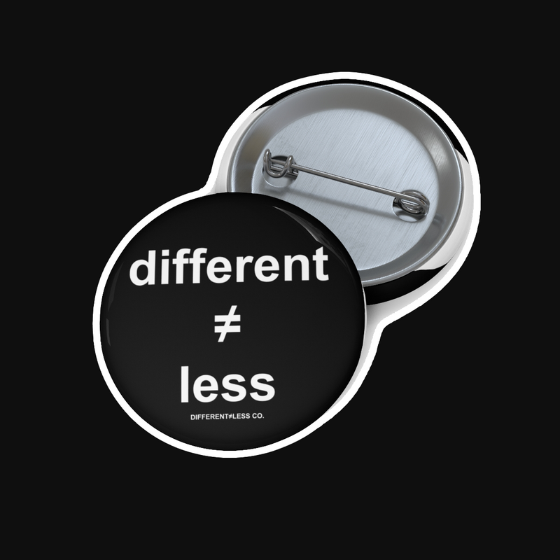 DIFFERENT≠LESS CO. Original 1.25 inch Button (WT)